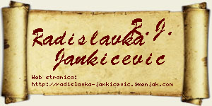 Radislavka Jankićević vizit kartica